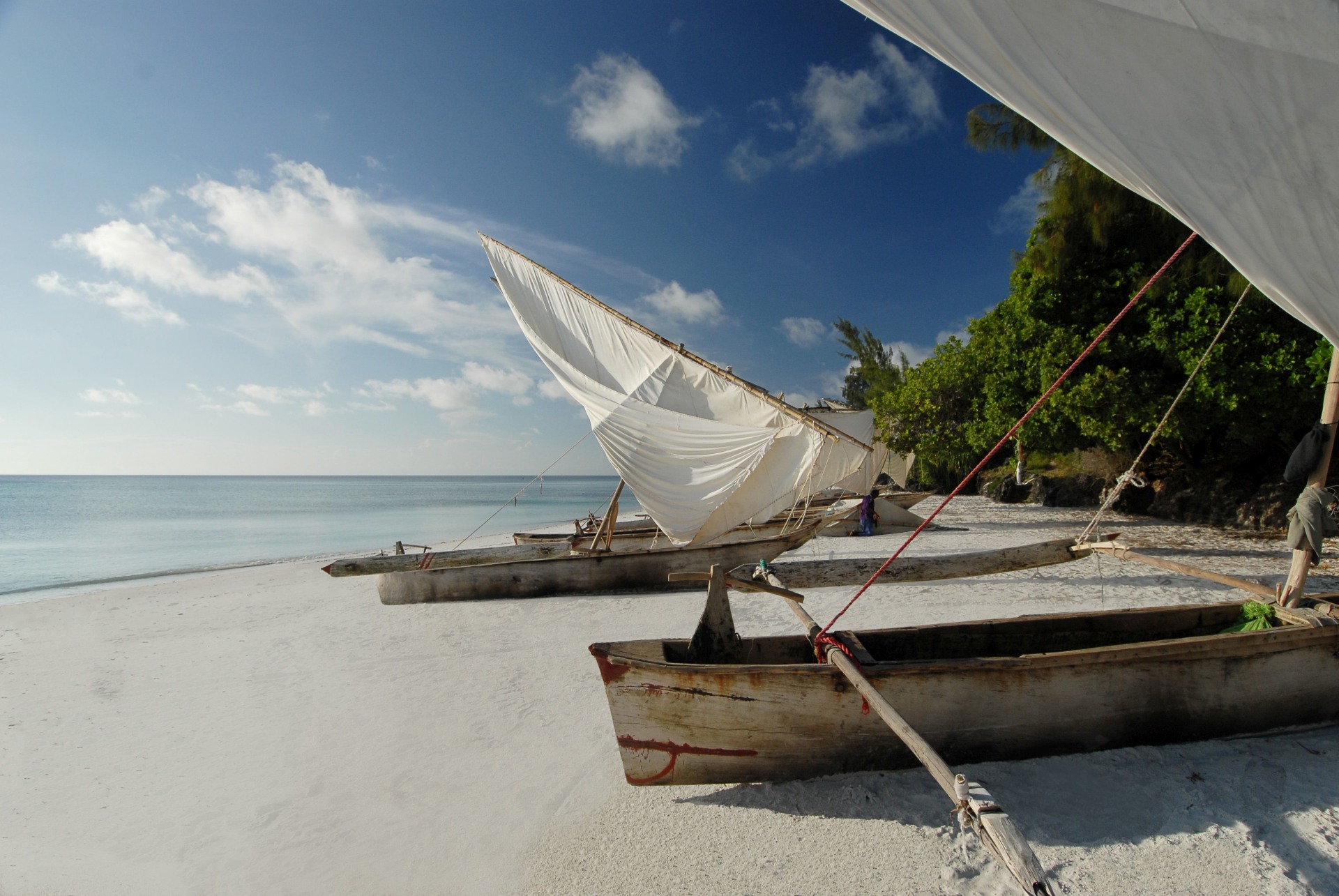 Katamaran am Strand