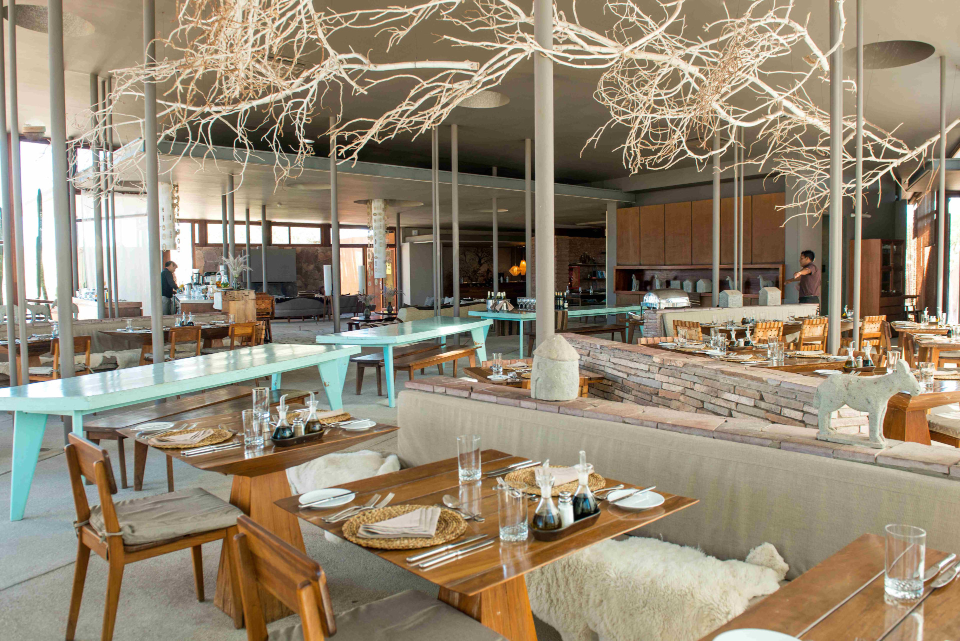 Innenansicht des Restaurants des Tierra Atacama