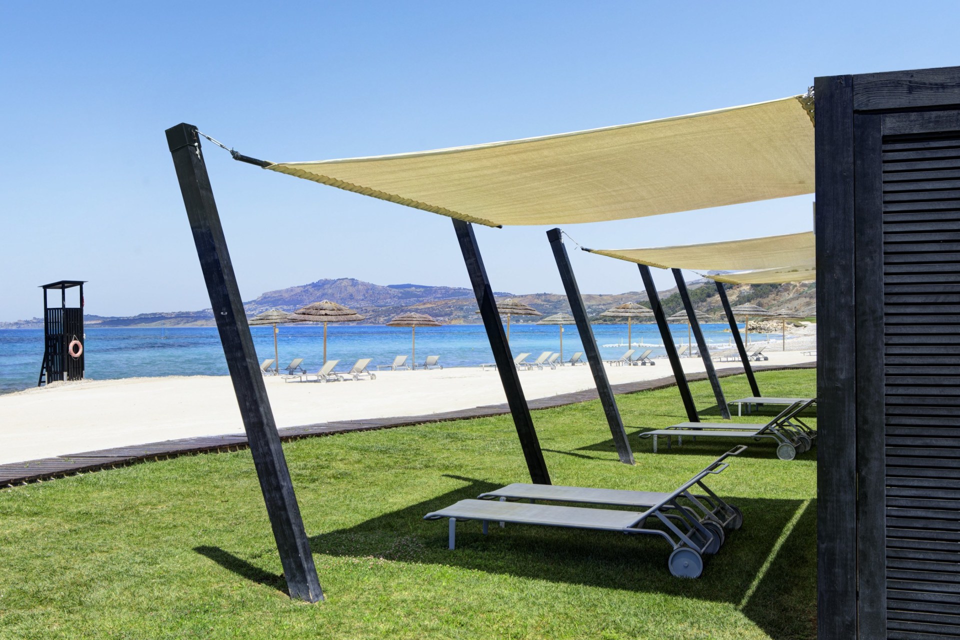 Cabanas am Strand