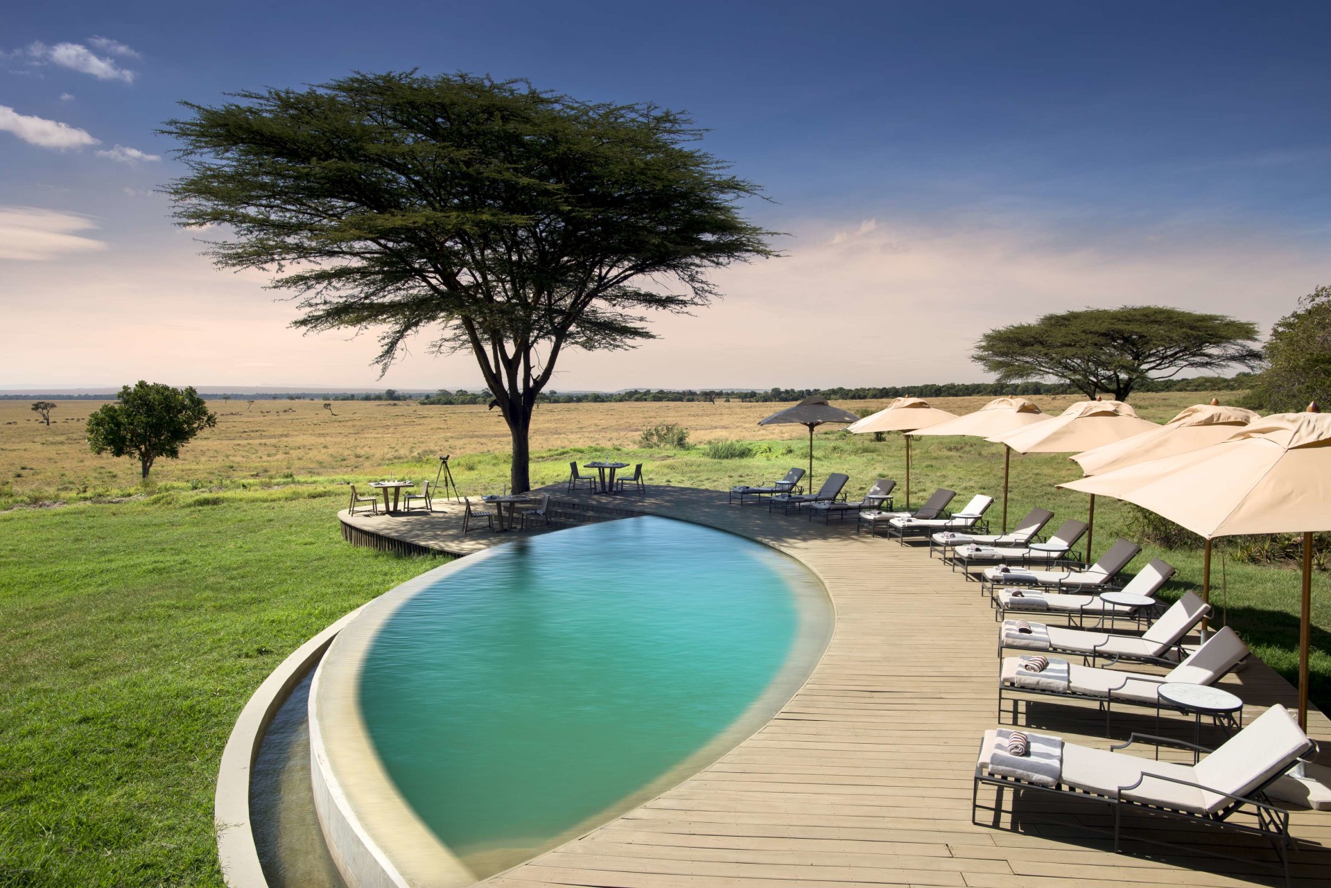 Swimmingpool des andBeyond Bateleur Camp