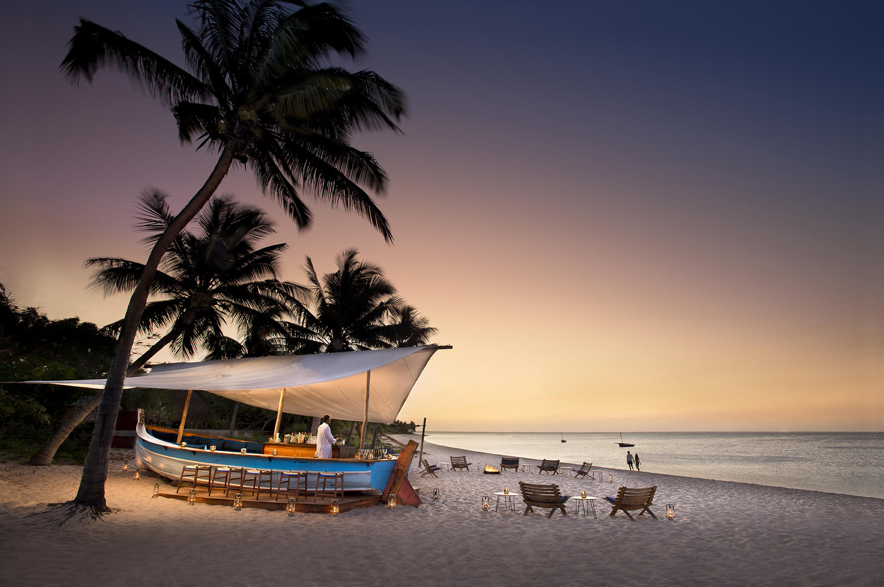 Strandbar des andBeyond Benguerra Island