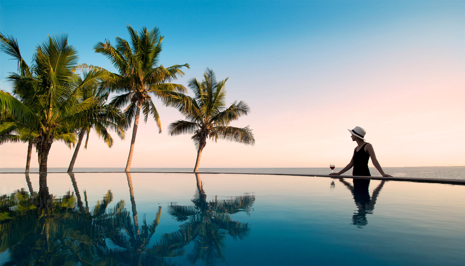 Swimmingpool des andBeyond Benguerra Island