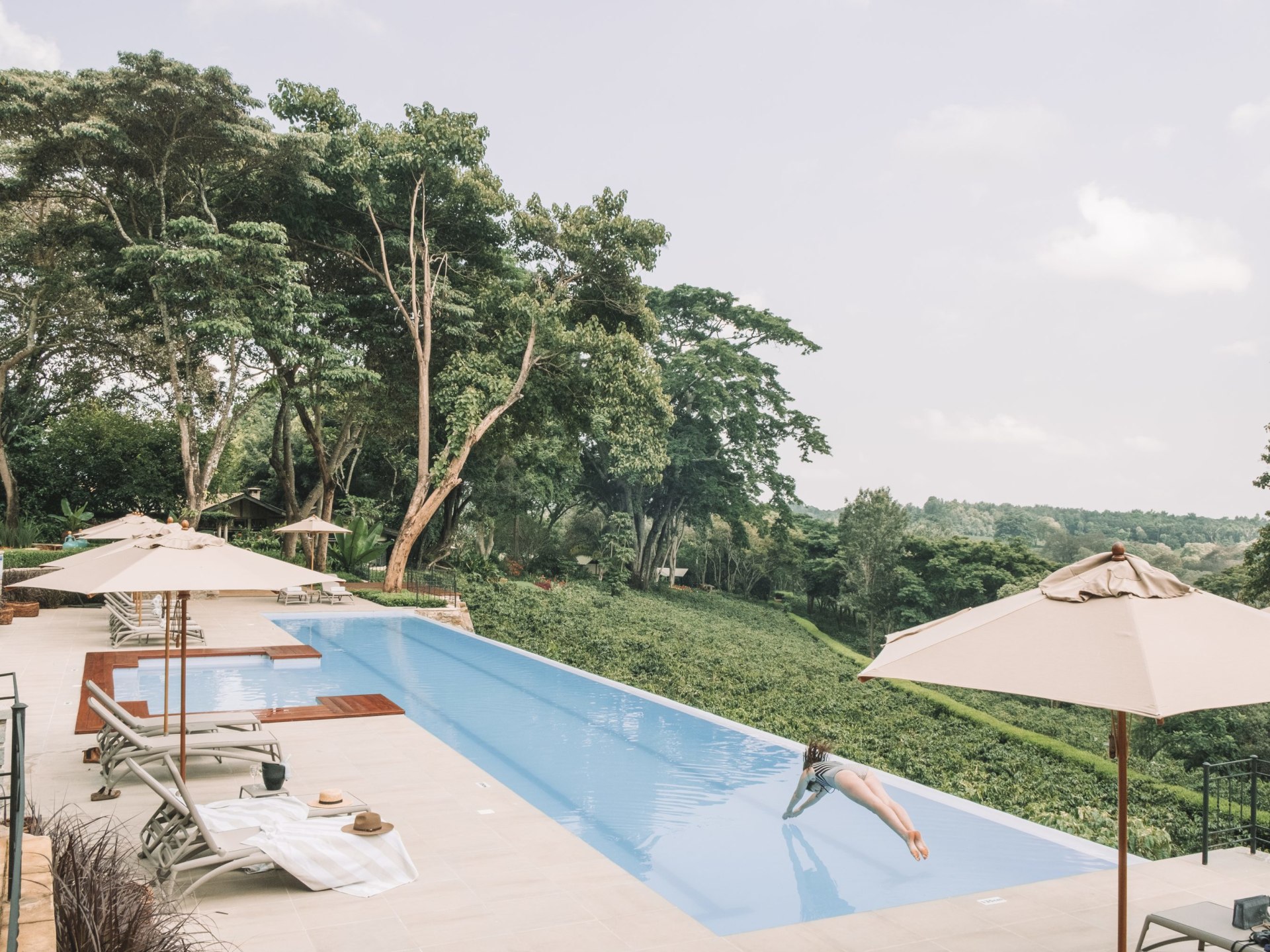 Swimmingpool der Gibb's Farm