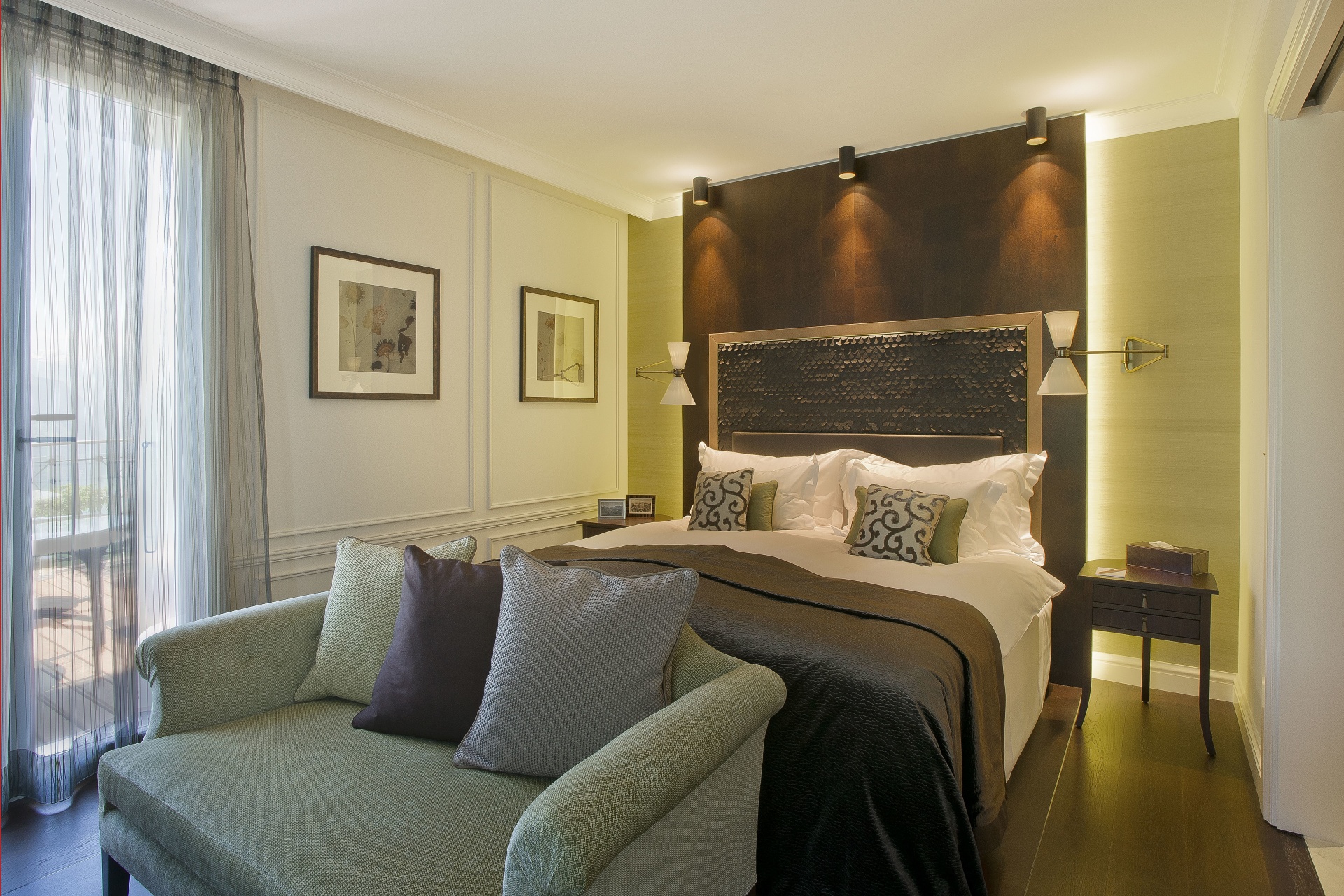 Classic Zimmer Schlafzimmer der Villa Honegg