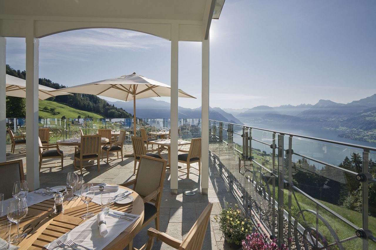 Terrasse der Villa Honegg 