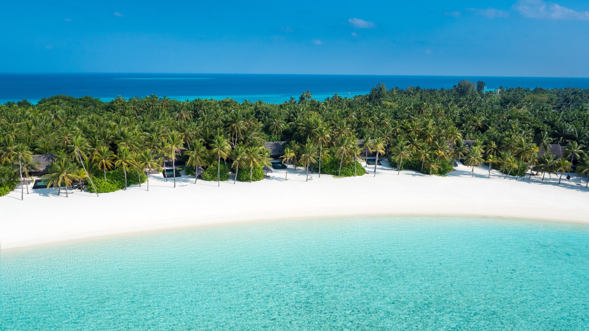 Strand und Vegetation der Insel