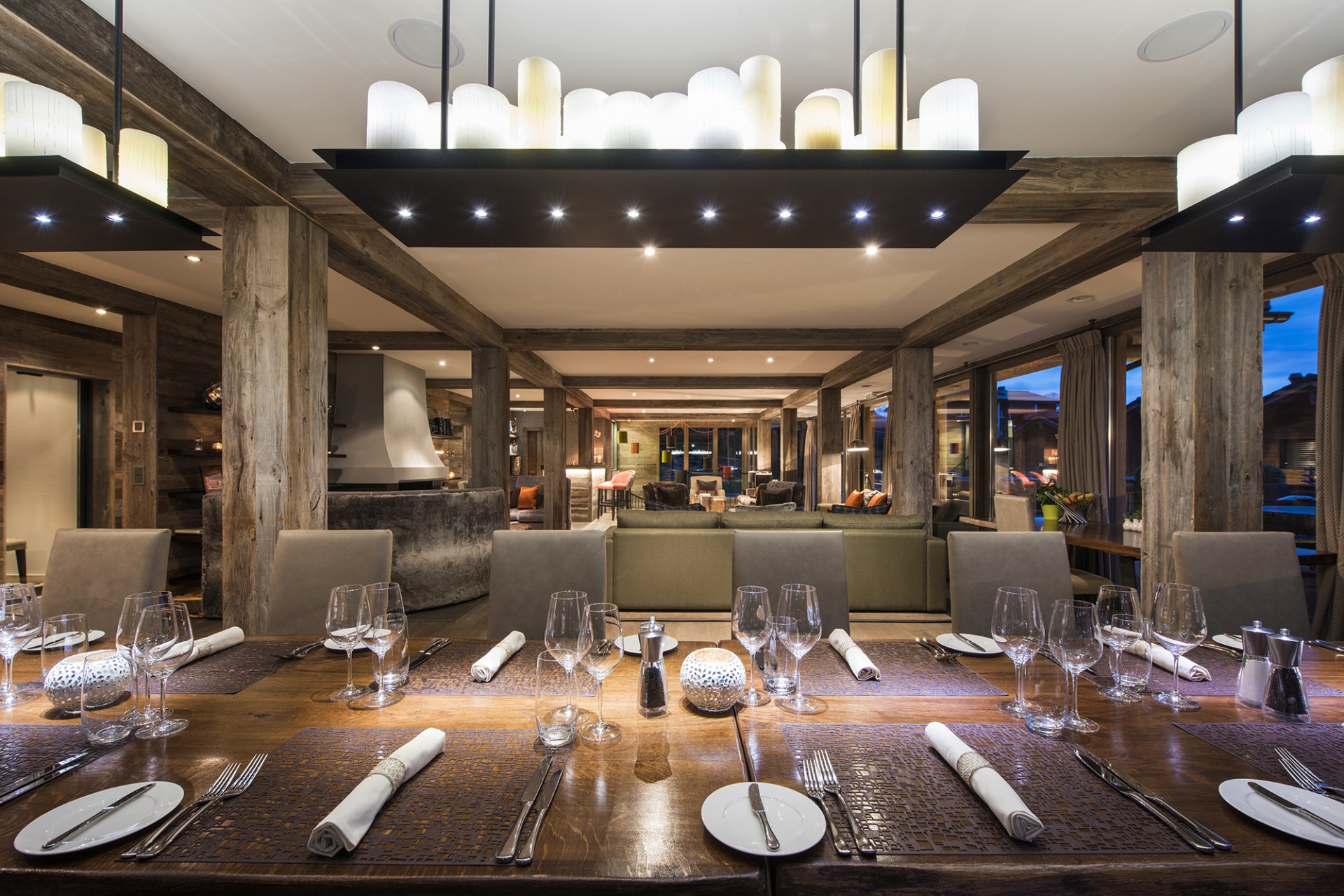 Abendessen der Lodge Verbier