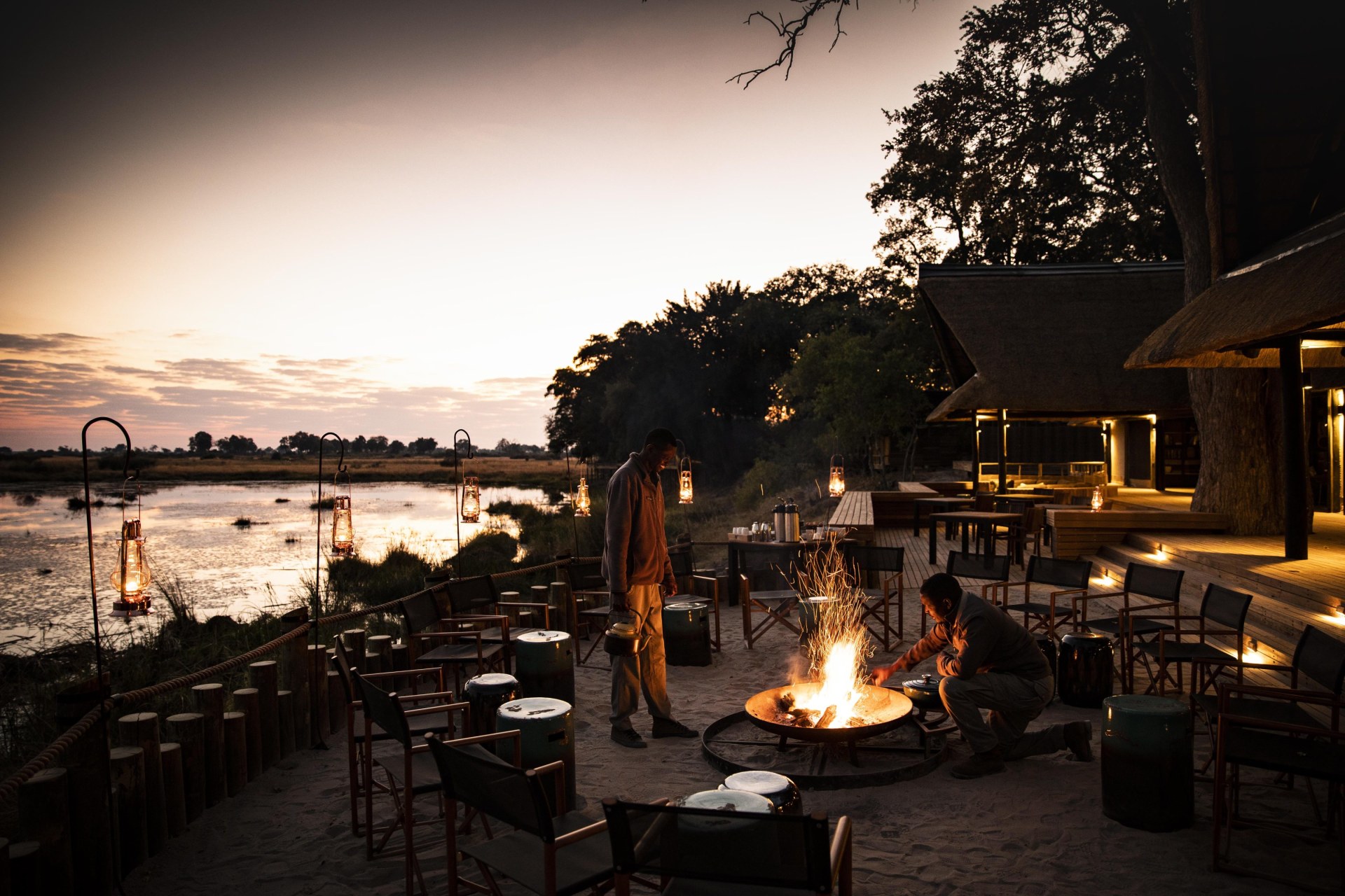 Abenddämmerung im Kings Pool Camp