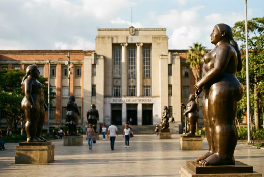Botero-Skulpturen auf der Plaza Botero
