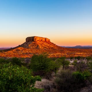 Berg bei Sonnenuntergang