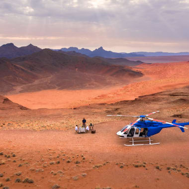andBeyond Sossusvlei Desert Lodge Helikopterausflug