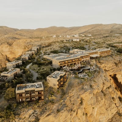 Arial view of Alila Jabal Akhdar hotel