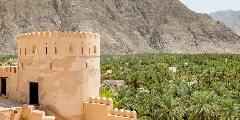 Fort Mauer in Oman