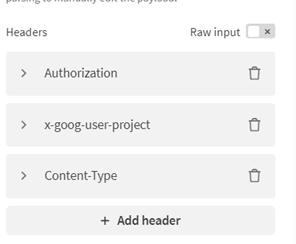 Dashboard displaying various configuration options.