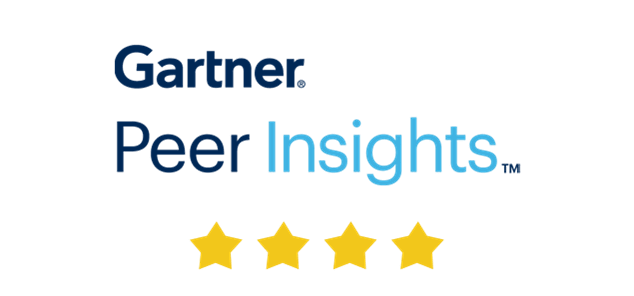 Gartner® Peer Insights™ logo with 4 stars