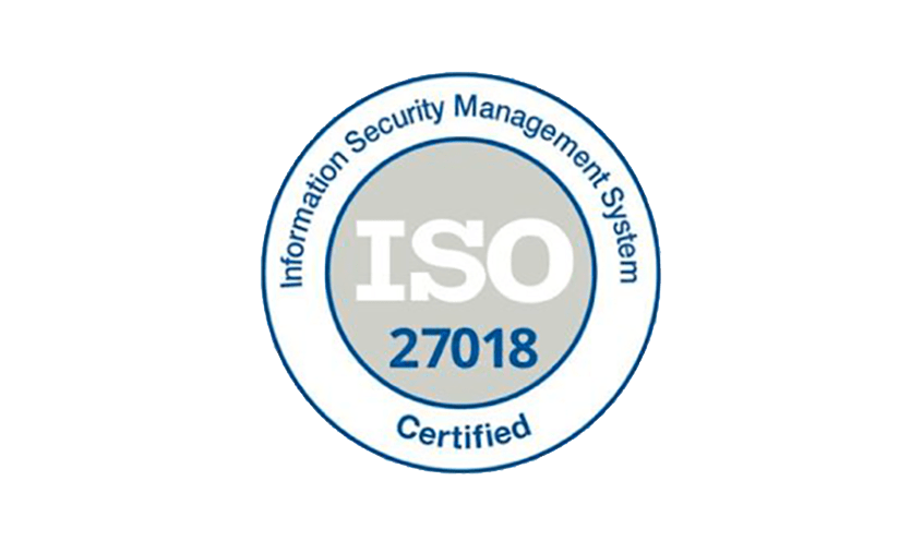 Information Security Management System - ISO 27018 - Certified badge