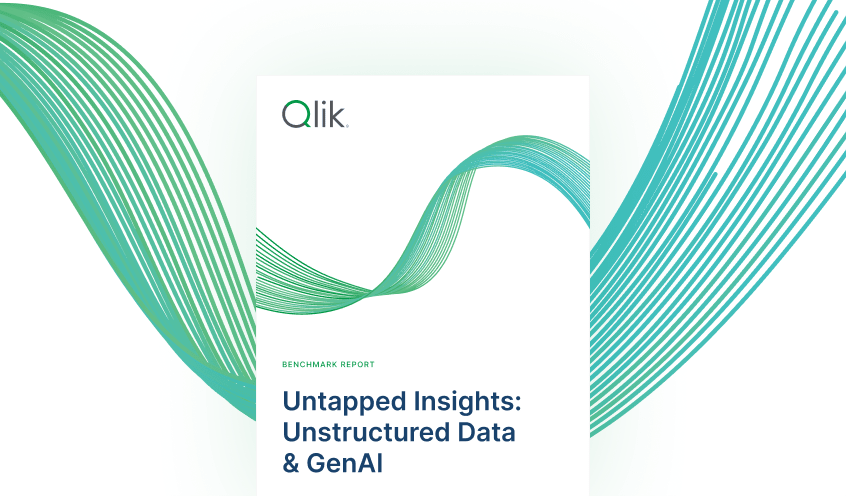 A document cover with text reading Benchmark Report, Untapped Insights: Unstructured Data & GenAI