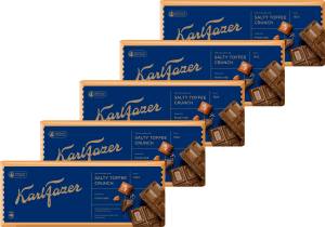 Fazer Karl Fazer Salty Toffee Crunch Chocolate Tablet 5x250 g