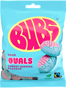 Bubs Sour Forest Berries Ovals 90 g