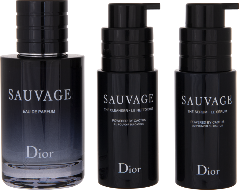 Dior Sauvage The Cleanser セット Dior - Sauvage EdP Set: EdP + Cleanser + Serum 60+45+45 ml