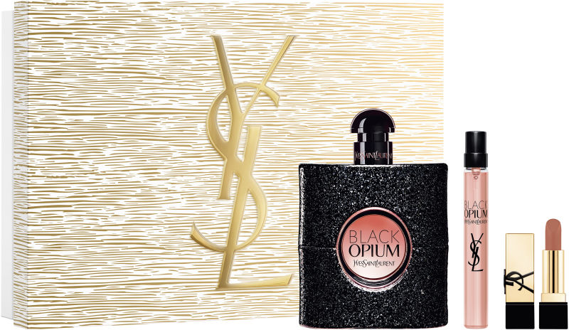 YVES SAINT-LAURENT - Black Opium Set: EdP + EdP + Rouge Pur