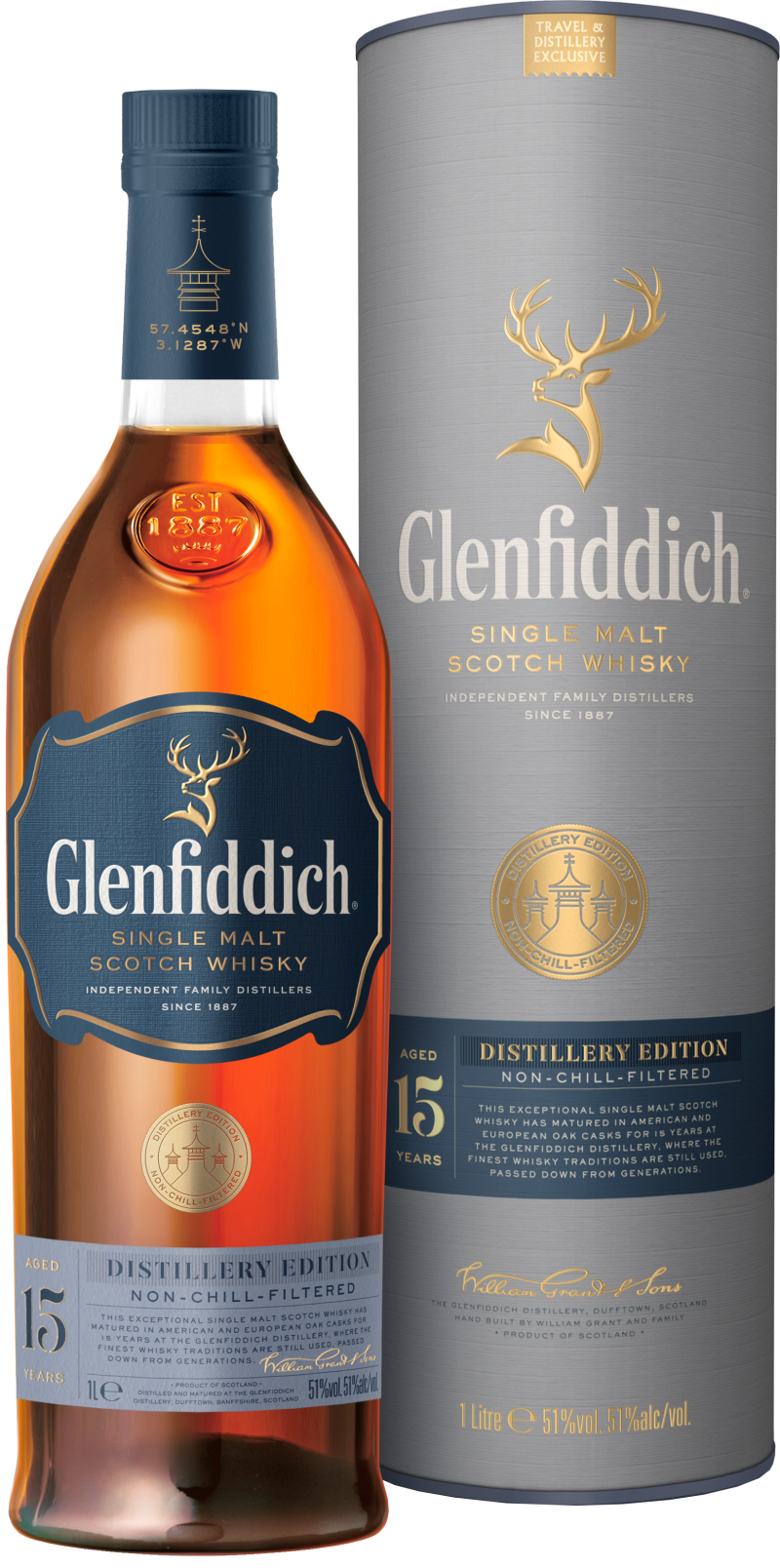Glenfiddich - 15 YO Distillery Edition 100 cl 51% vol