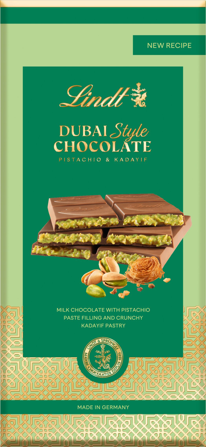 Lindt Dubai Style Chocolate 145g×4枚 Lindt - Dubai Style Chocolate Bar 145 g