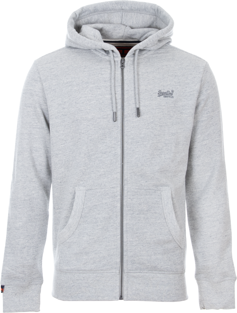 Superdry Zip Hoodie Varsity Grey Grindle
