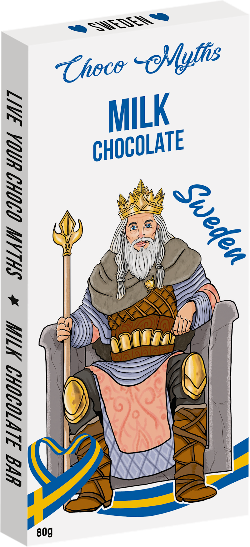 Choco Myths - Milk Chocolate Bar King 80 g