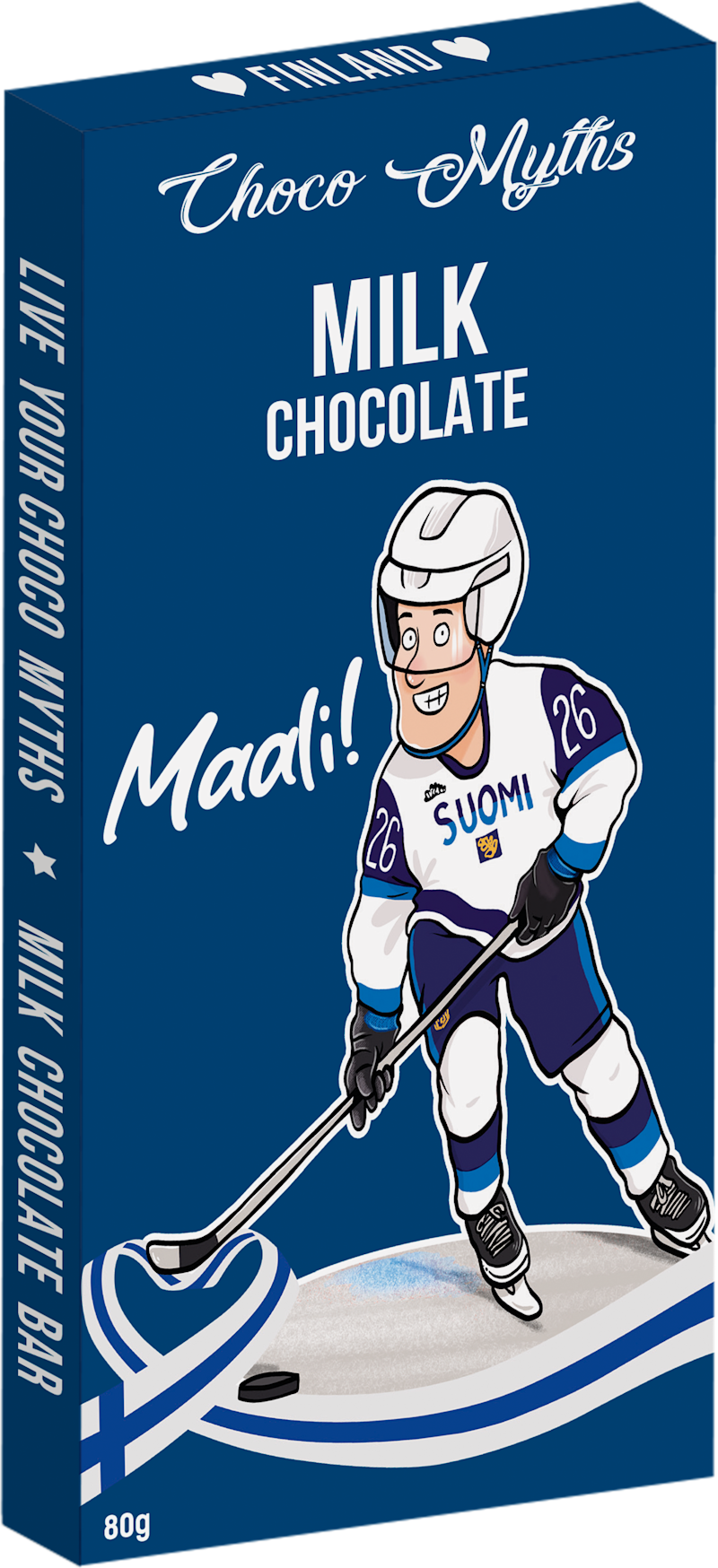 Choco Myths - Milk Chocolate Bar Hockey 80 g