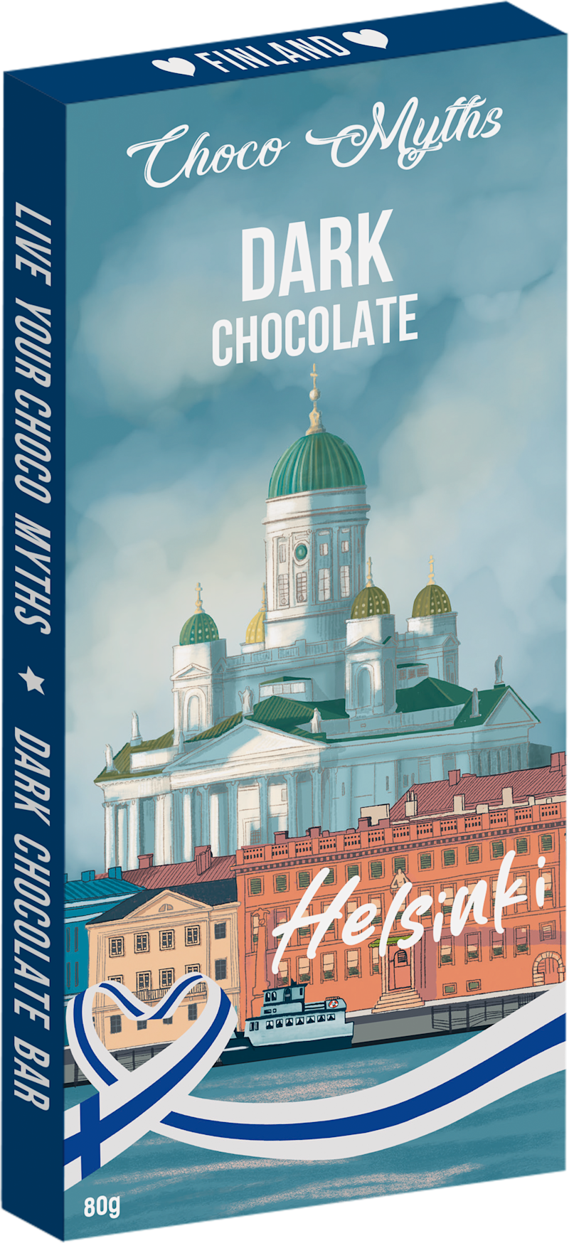 Choco Myths - Dark Chocolate Bar Helsinki 80 g