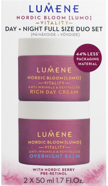Lumene Nordic Bloom Vitality Day Night Cream Duo Set:Anti