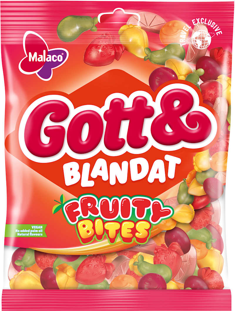 Malaco - Gott & Blandat Fruty Bites 450 g