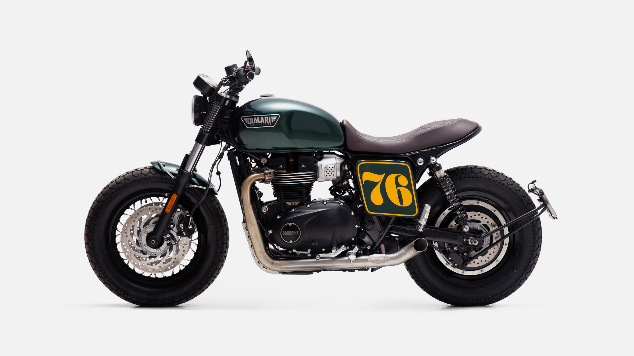 triumph bonneville t100 brat style tamarit doudbike