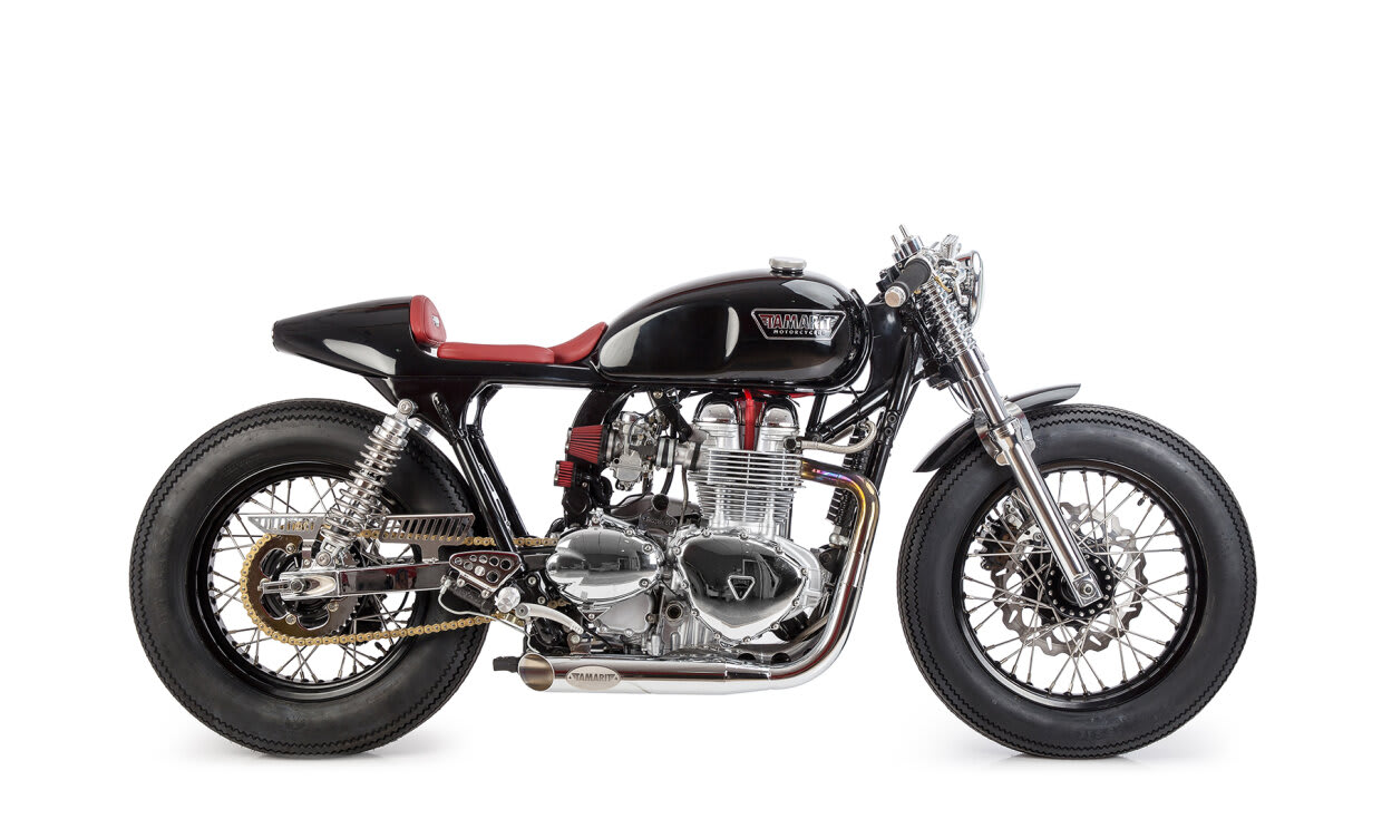 triumph thruxton 900 cafe racer tamarit gullwing