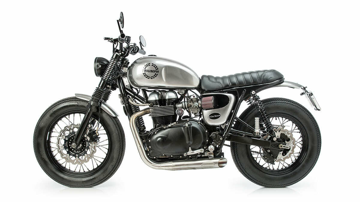 triumph bonneville t100 brat style tamarit the boss