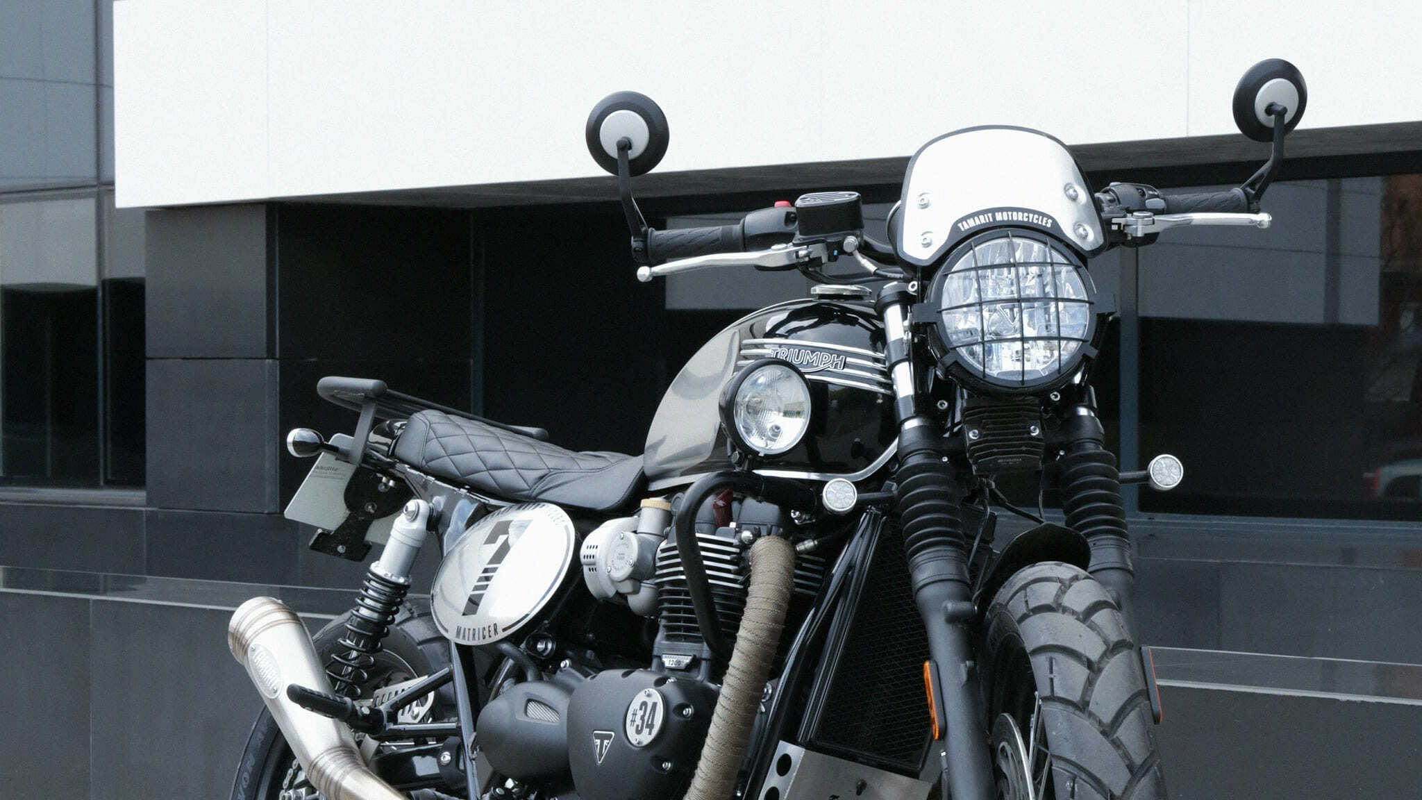 triumph bonneville t100 brat style tamarit matricer