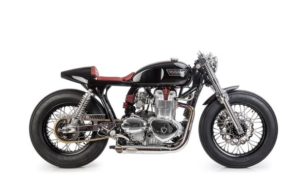 triumph thruxton 900 cafe racer gullwing