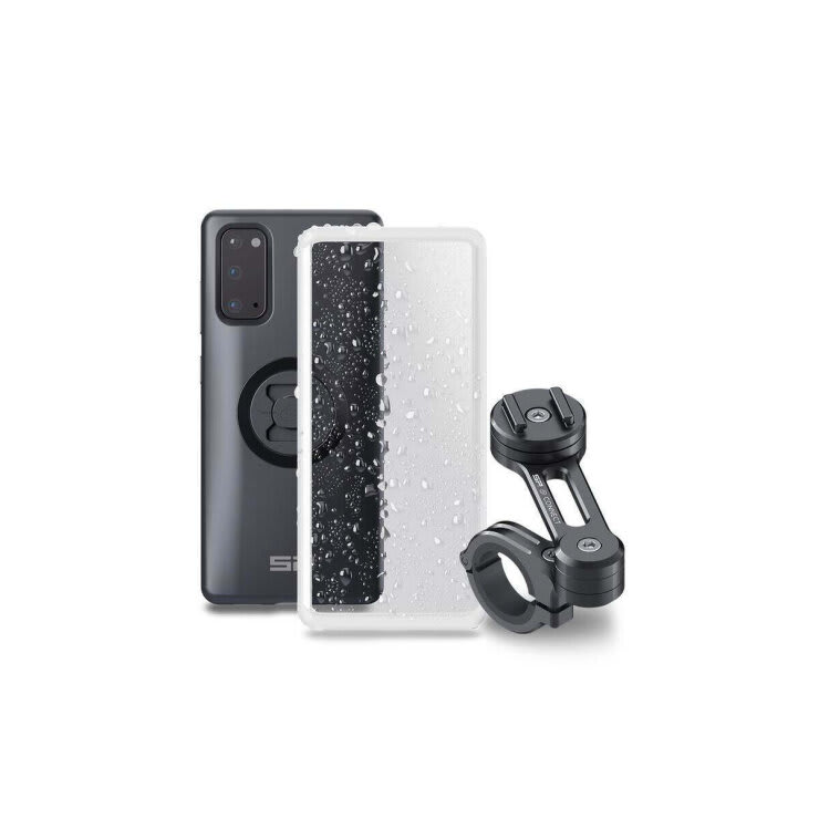 SP CONNECT Moto Bundle fixed on Handlebar - Samsung S20+ - Black