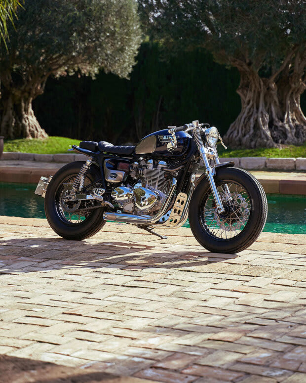 triumph thruxton 900 cafe racer tamarit rubrica