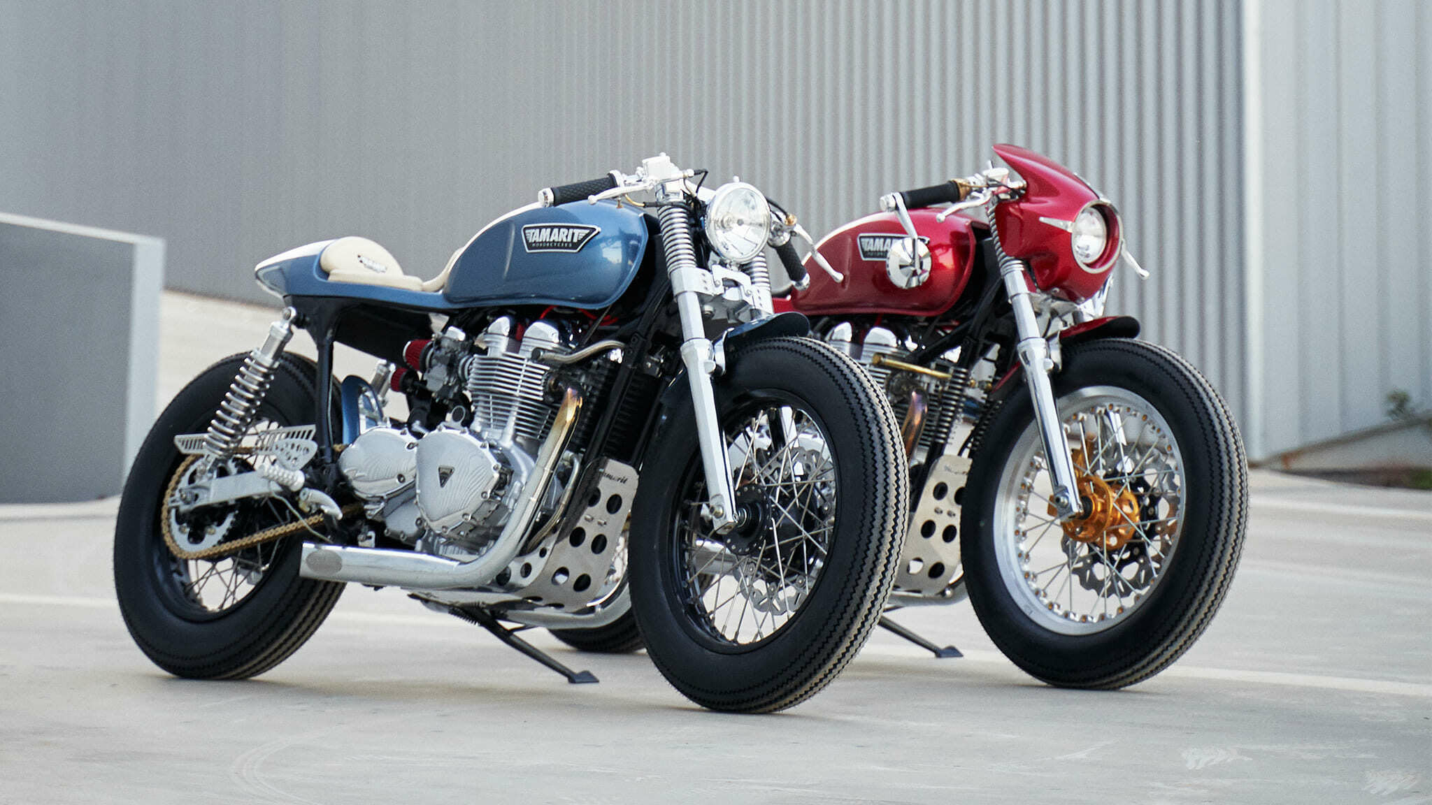 triumph thruxton 900 cafe racer gullwing