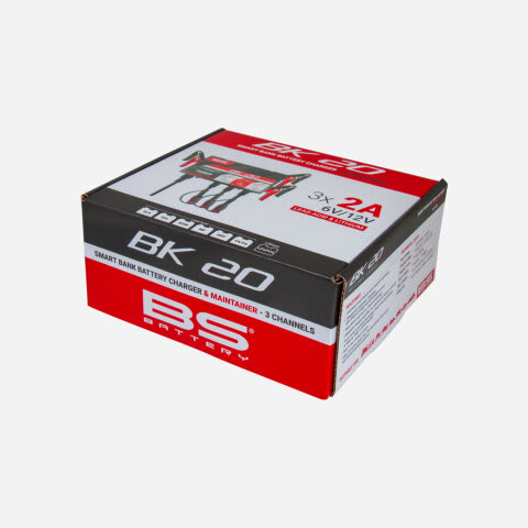 BS Batería BK20 Cargador de Batería Inteligente -6V/12V 3x2A