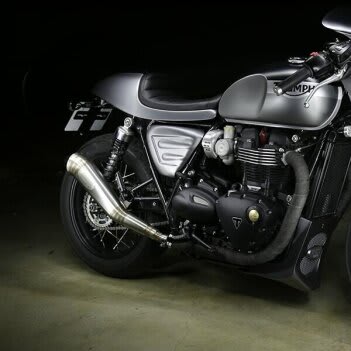 Triumph Custom Exhausts for T100 and T120 TMRT Motorcycles