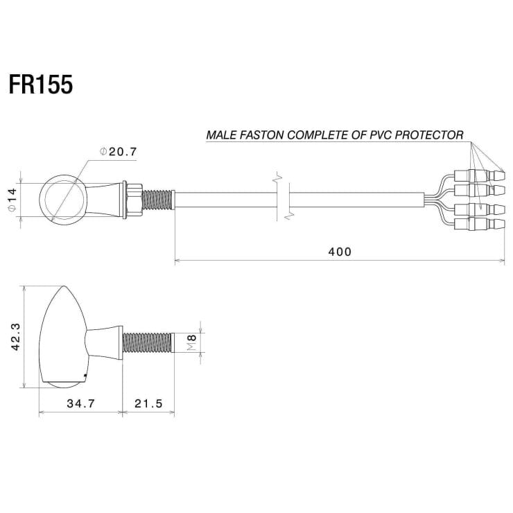 Turn Signal Club S FR155 Rizoma | Tamarit Motorcycles