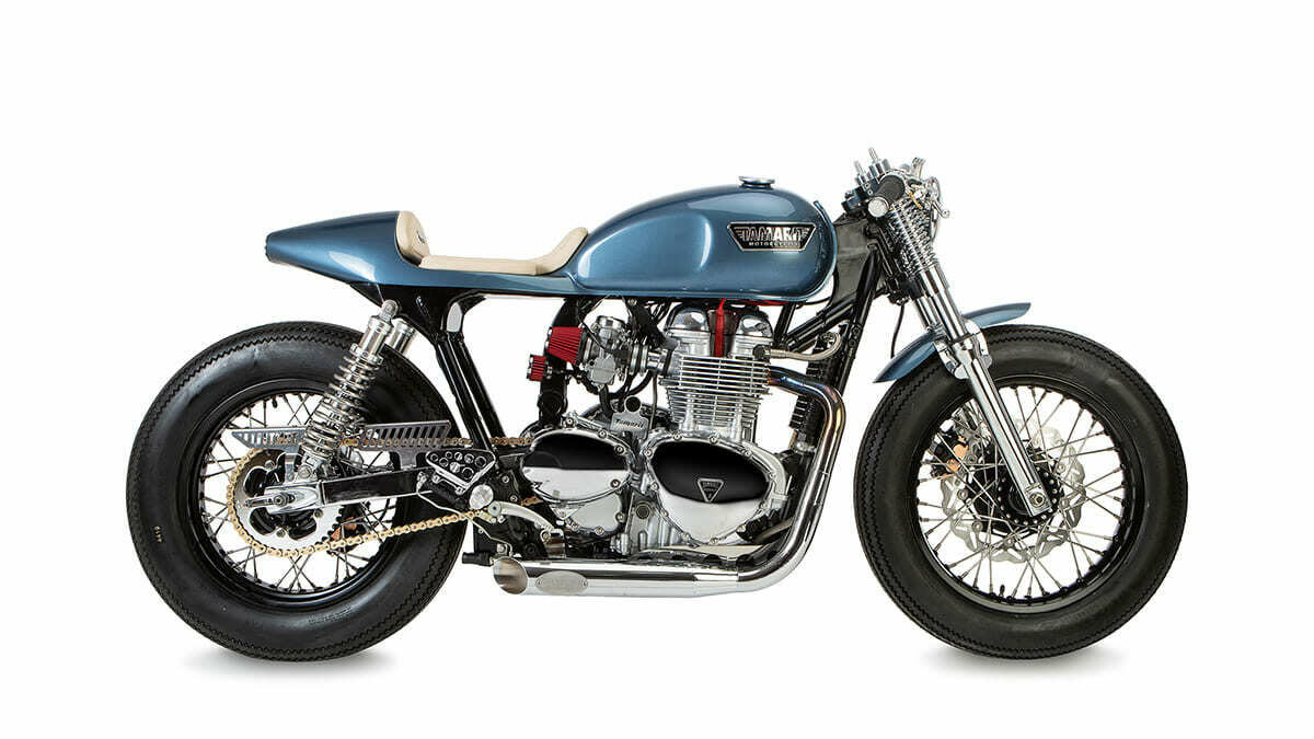 triumph thruxton 900 cafe racer tamarit gullwing