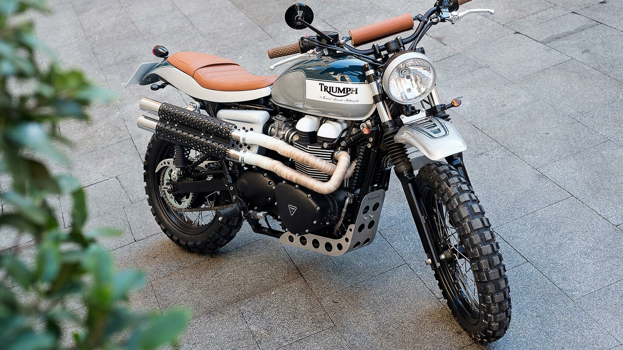 triumph bonneville t100 scrambler tamarit santa maria