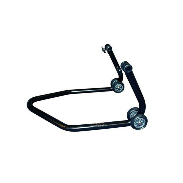 Caballete trasero BIKE LIFT universal negro con soportes de goma en "L" - Black