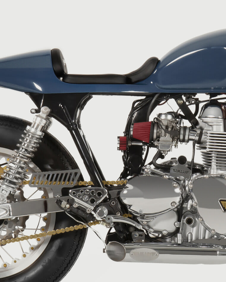 triumph thruxton 900 cafe racer tamarit gullwing x