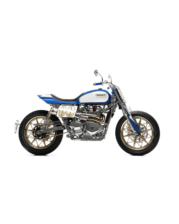 Triumph Bonneville T100 Dirt Track Silenzio Bruna