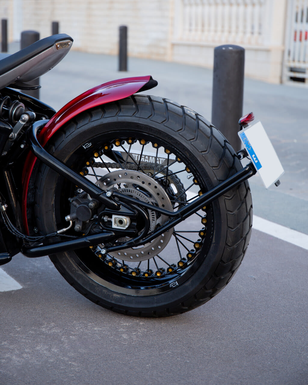 triumph bonneville t120 brat style tamarit coffee snob